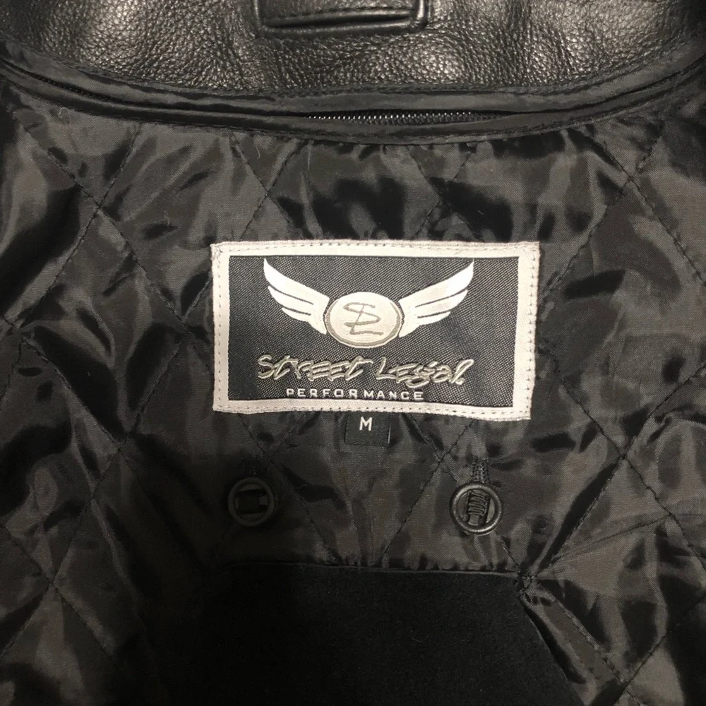 Leather Motorcycle Riding Jacket - Picture 9 of 12